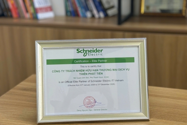 THIÊN PHÁT TIẾN TIẾP TỤC ĐỒNG HÀNH CÙNG SCHNEIDER ELECTRIC VỚI VAI TRÒ ELITE PARTNER NĂM 2026